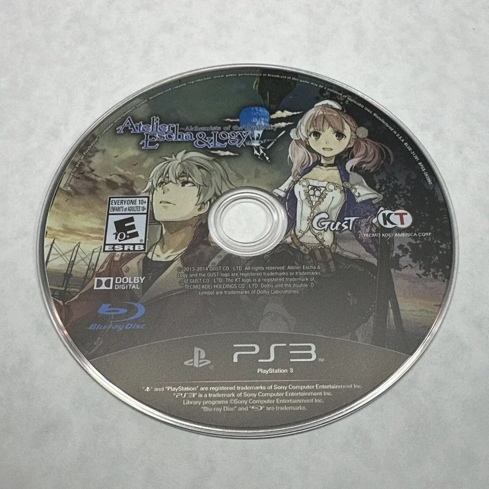 Atelier Escha & Logy Alchemists of the‎ Dusk Sky PlayStation 3 PS3 - Disc Only